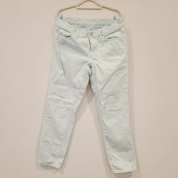 Loft Mint Green Boyfriend Denim Pants - Picture 2 of 9